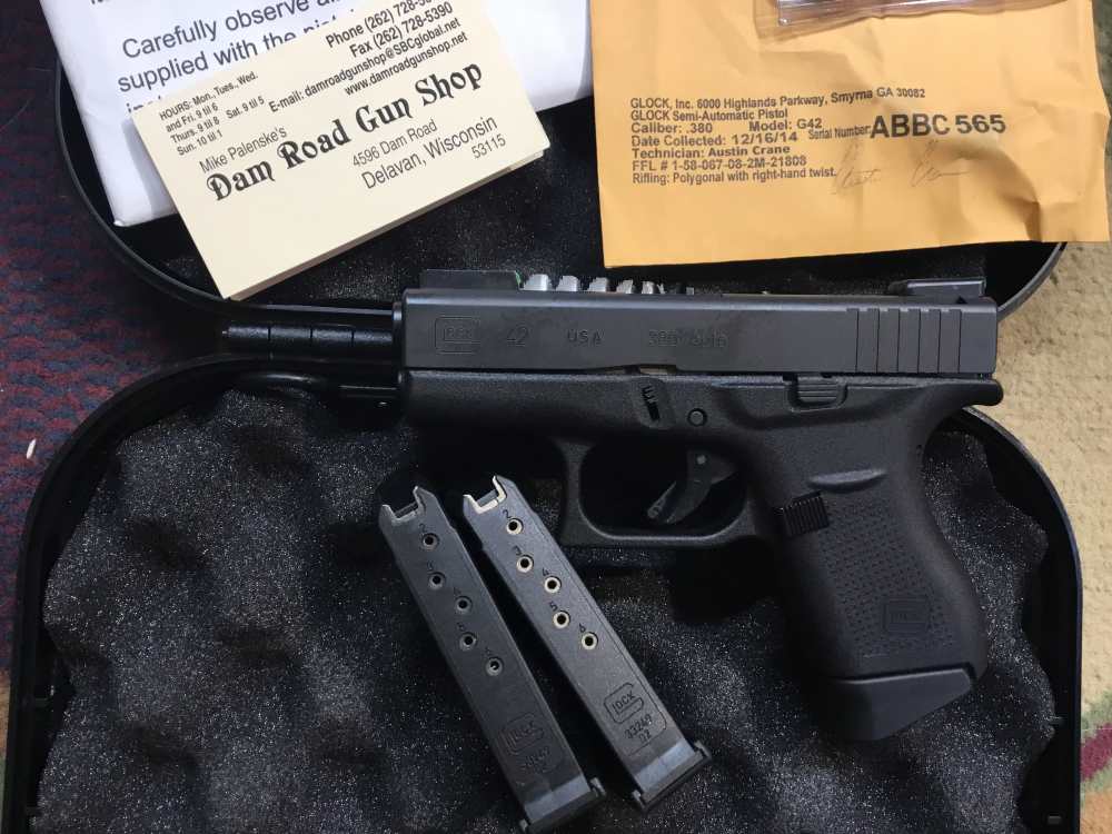 Glock G42 380 Auto w/Tru Glo Night Sights LNIB-img-1