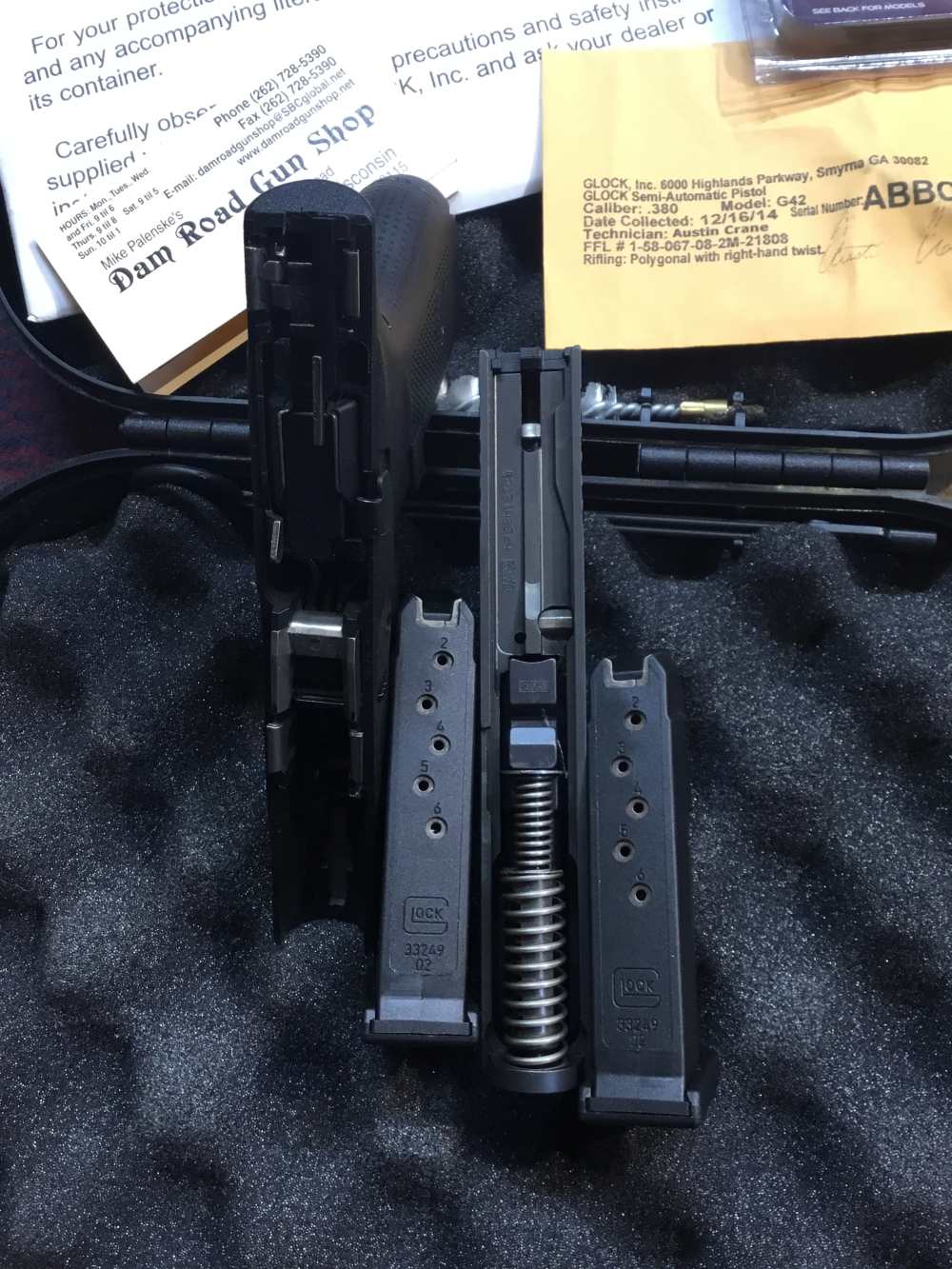 Glock G42 380 Auto w/Tru Glo Night Sights LNIB-img-3