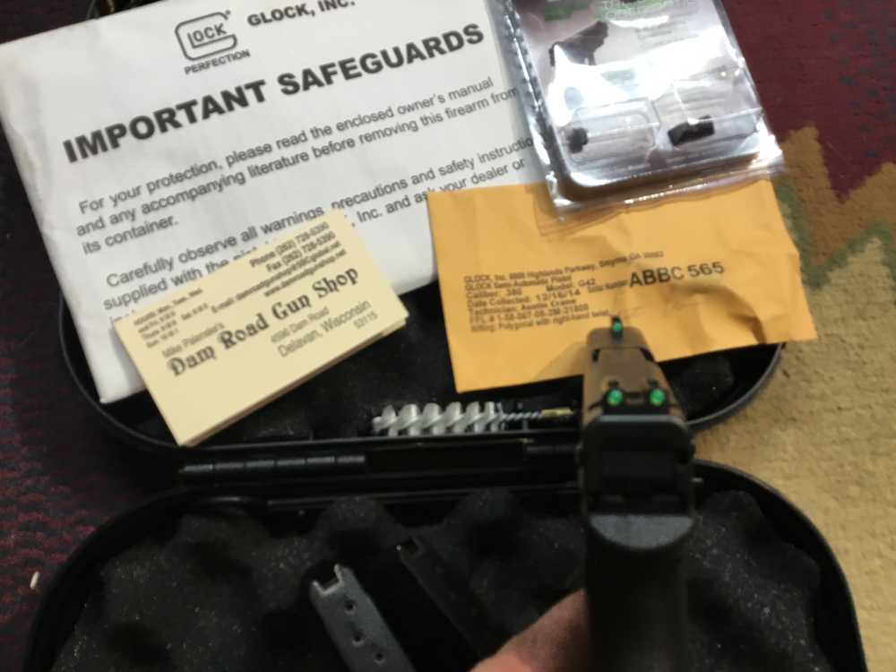 Glock G42 380 Auto w/Tru Glo Night Sights LNIB-img-2