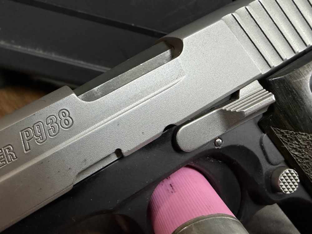 Sig Sauer P938 Blackwood 9mm 3" Stainless Slide 6+1 w/Box-img-3