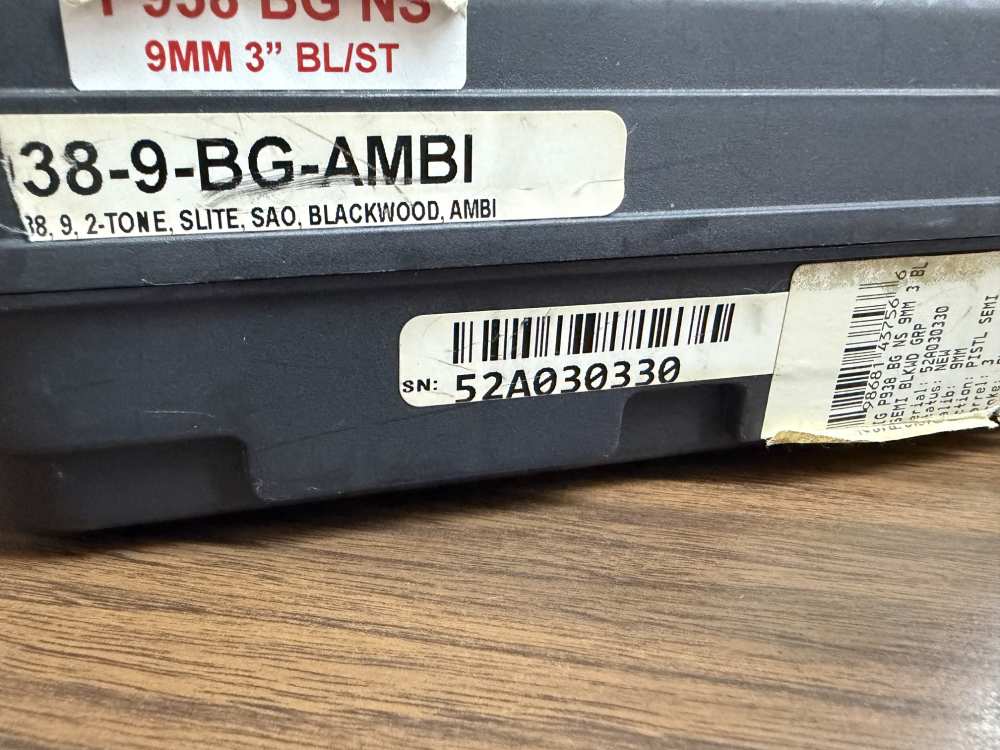 Sig Sauer P938 Blackwood 9mm 3" Stainless Slide 6+1 w/Box-img-30