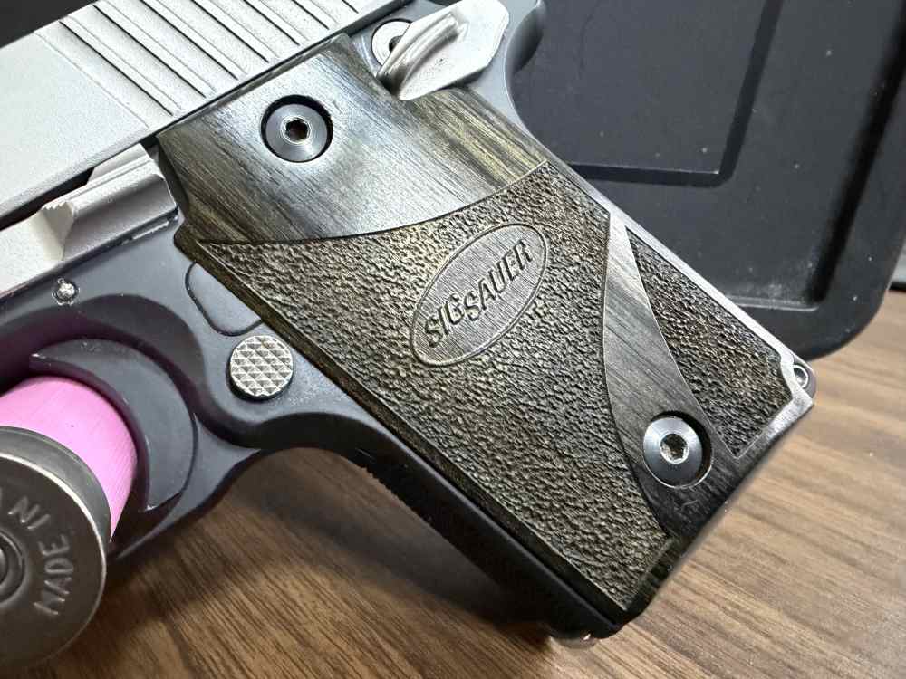 Sig Sauer P938 Blackwood 9mm 3" Stainless Slide 6+1 w/Box-img-6