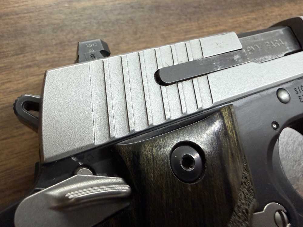 Sig Sauer P938 Blackwood 9mm 3" Stainless Slide 6+1 w/Box-img-11
