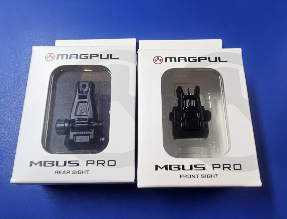 MAGPUL MBUS Pro Sight Set Front  & Rear AR15 M4 M16 Blk. -img-0
