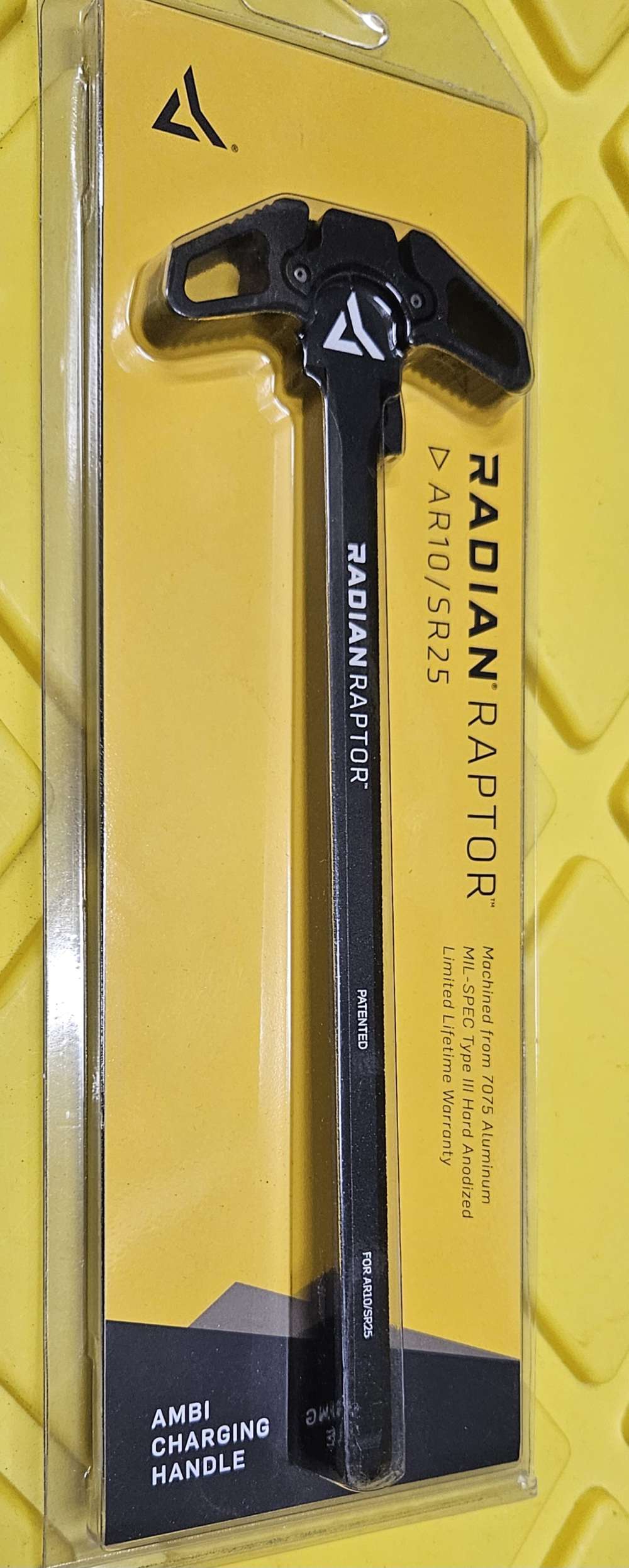 Radian Raptor Ambi Alloy Charging Charge Handle AR10 SR25 308 762 Black -img-0