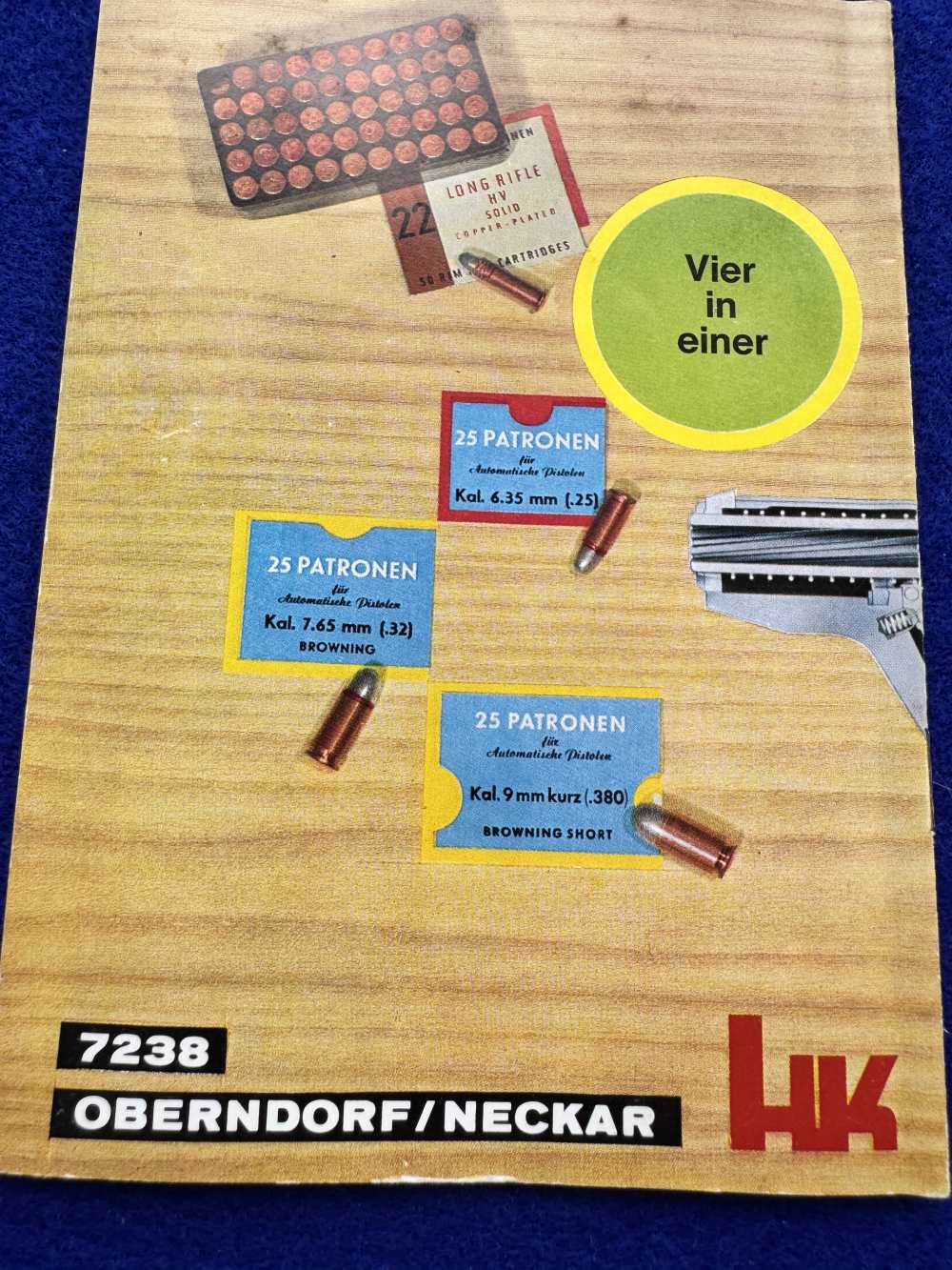 In Box HK-4 Germany 7.65 Blowback .22LR Matched Conversion Kit Heckler Koch-img-15
