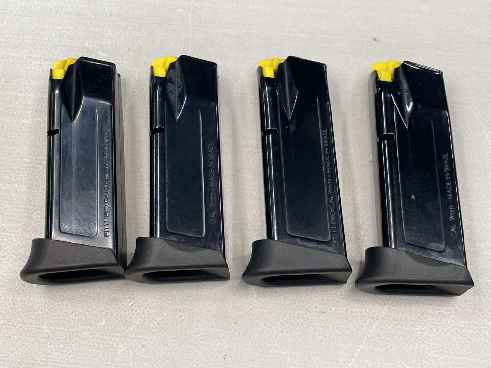 4 x Factory Taurus G2C G3C 12 round 9mm magazines OEM standard-img-2