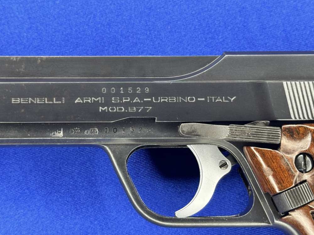Rare 1979 Benelli B77 7.65mm Browning (.32 ACP) Italian Semi-Auto Pistol-img-3