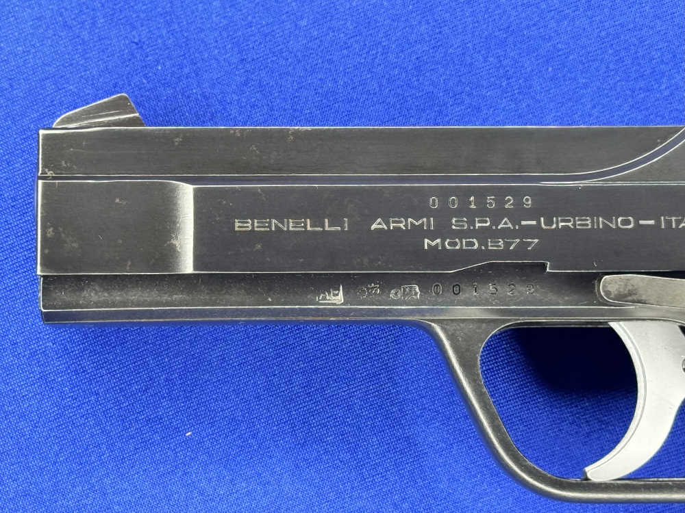 Rare 1979 Benelli B77 7.65mm Browning (.32 ACP) Italian Semi-Auto Pistol-img-4