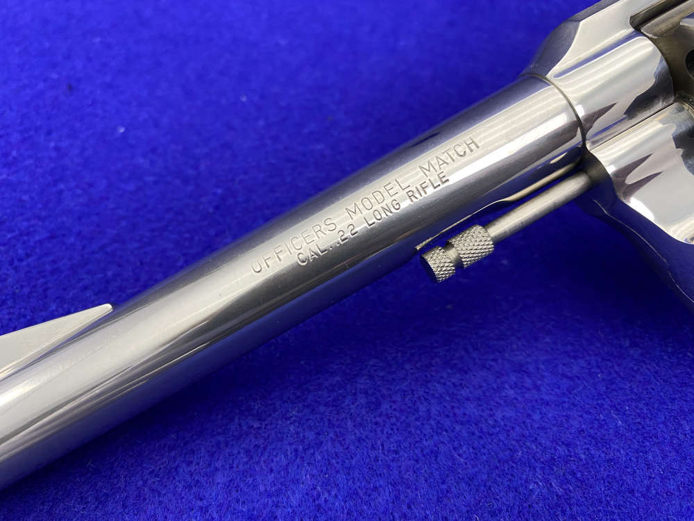 1956 Colt Officers Model Match .22 LR 6" Nickel*VINTAGE COLT DOUBLE-ACTION*-img-8