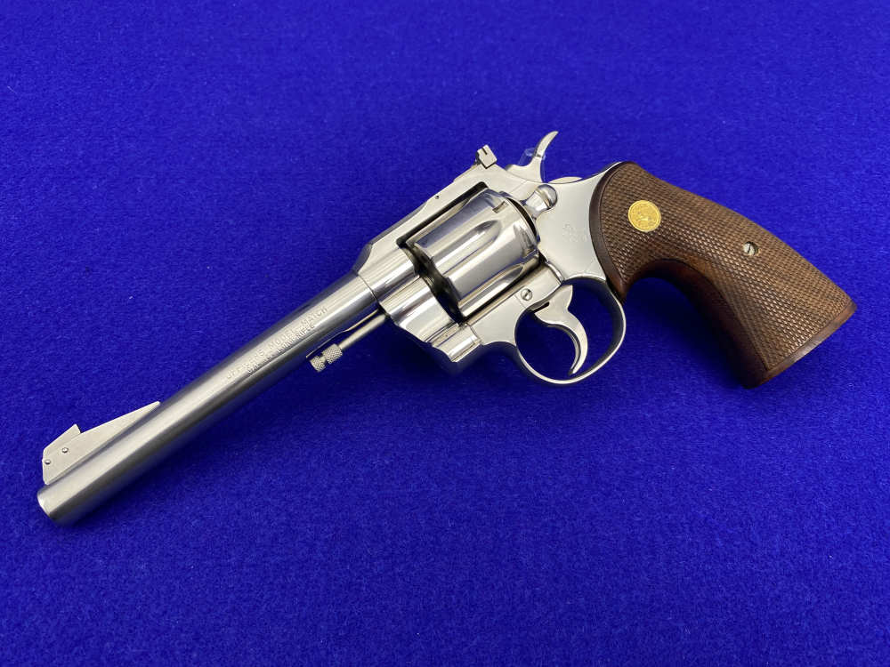 1956 Colt Officers Model Match .22 LR 6" Nickel*VINTAGE COLT DOUBLE-ACTION*-img-37