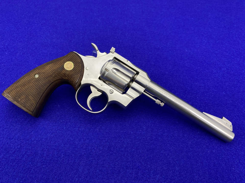 1956 Colt Officers Model Match .22 LR 6" Nickel*VINTAGE COLT DOUBLE-ACTION*-img-13