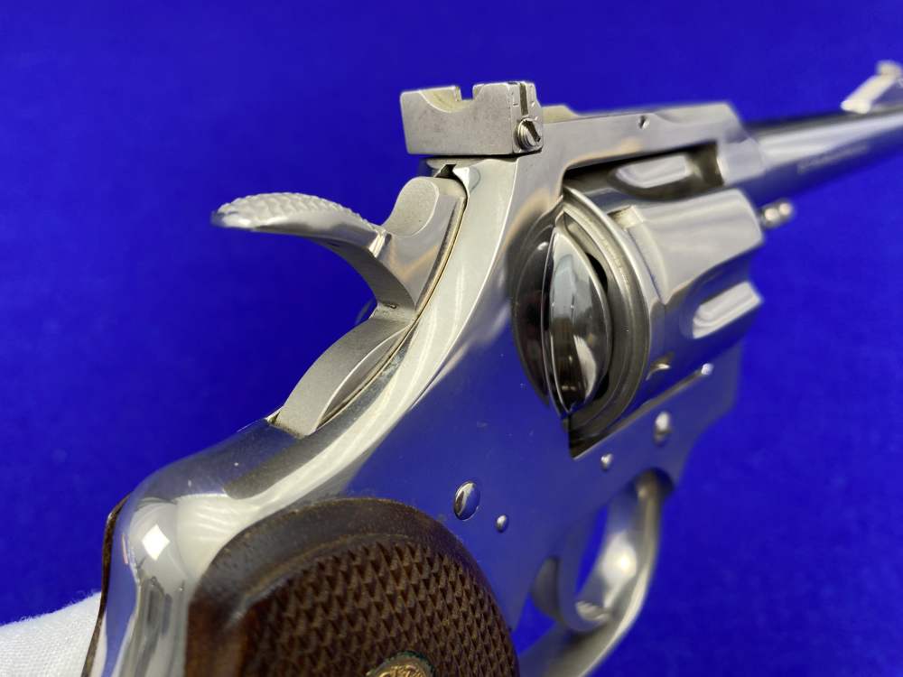 1956 Colt Officers Model Match .22 LR 6" Nickel*VINTAGE COLT DOUBLE-ACTION*-img-23