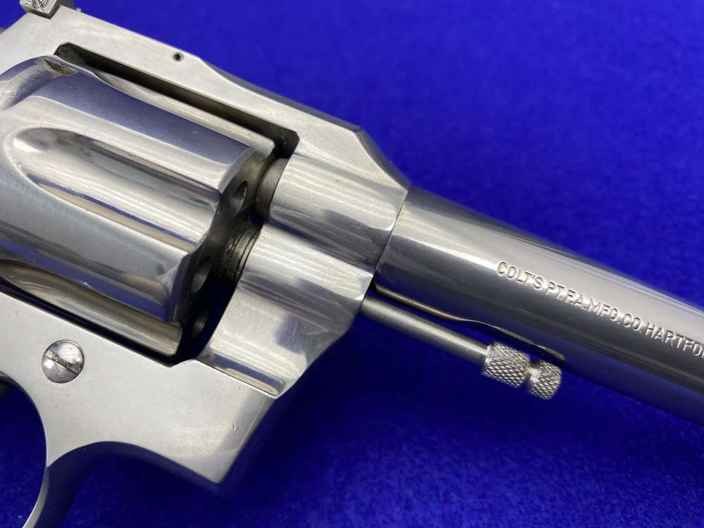 1956 Colt Officers Model Match .22 LR 6" Nickel*VINTAGE COLT DOUBLE-ACTION*-img-18