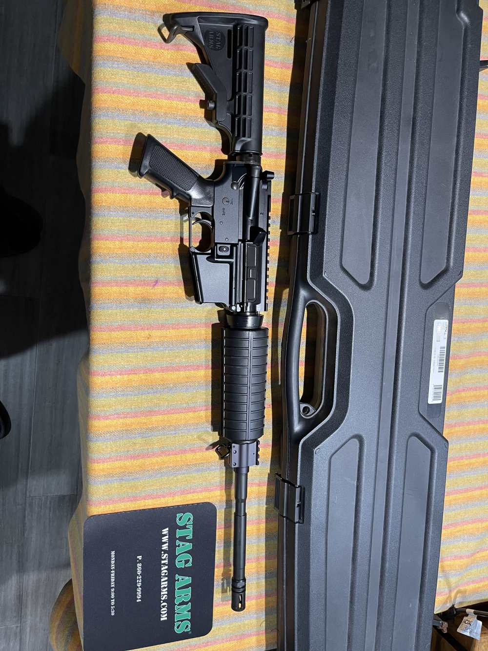 Gently used Stag arms AR15 5.56x45, 16 inch barrel,  in case-img-2