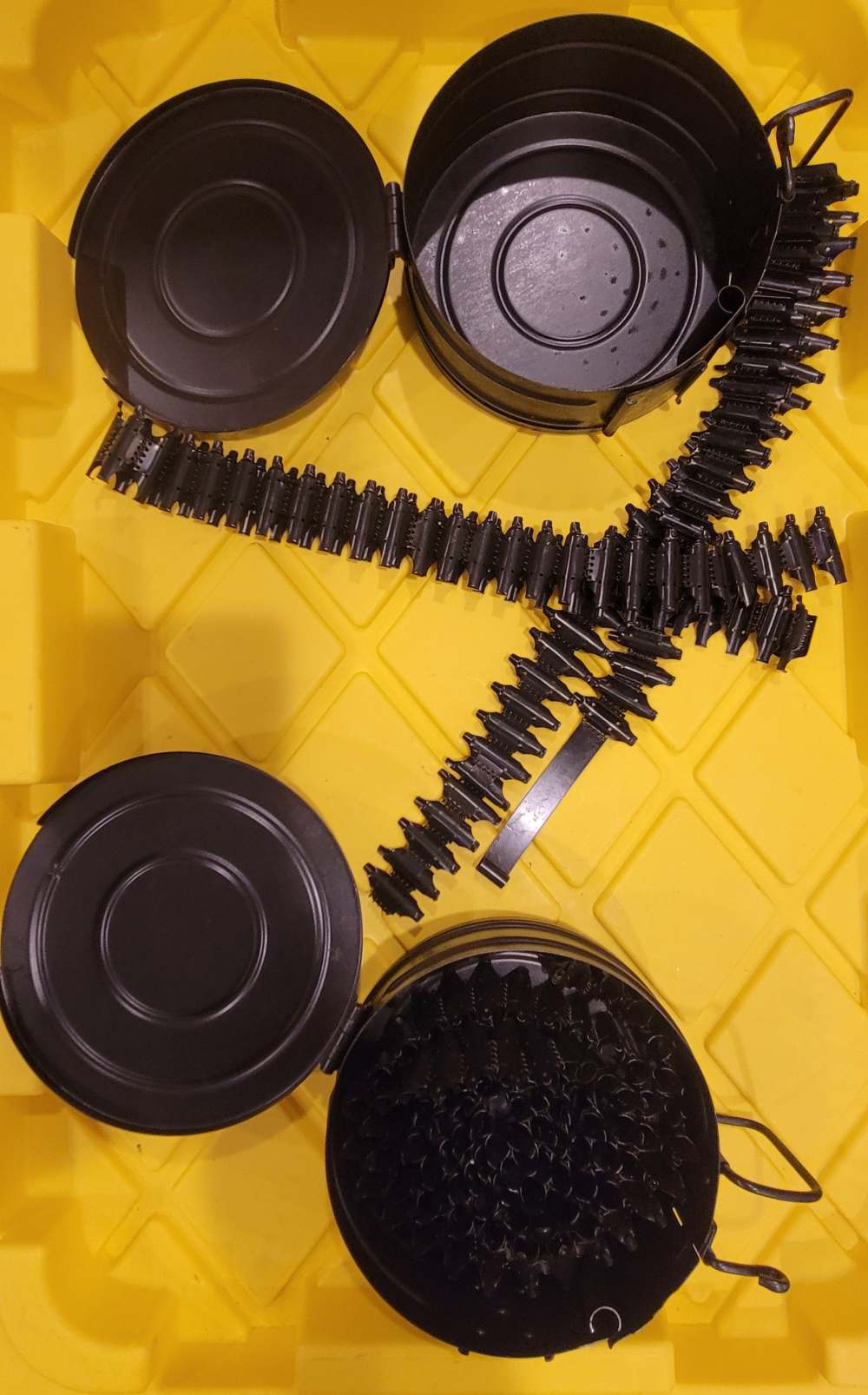 RPD Rifle Gun Set Of Two Drums Belts Carry Pouches Mag Magazine 762x39-img-0