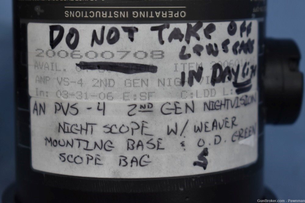 AN/PVS-4 Night Vision Sight Scope-img-7