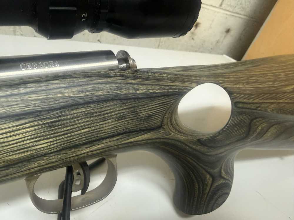 Rare 2005 Savage 93R17 .17HMR Laminate 3-12 Scope-img-24
