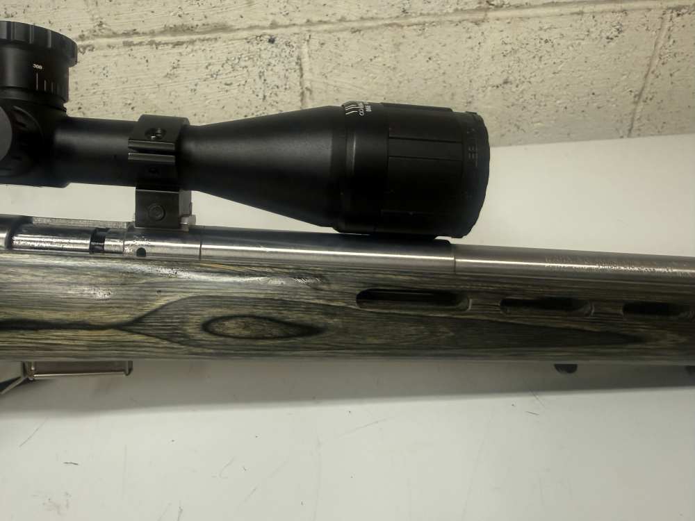 Rare 2005 Savage 93R17 .17HMR Laminate 3-12 Scope-img-4