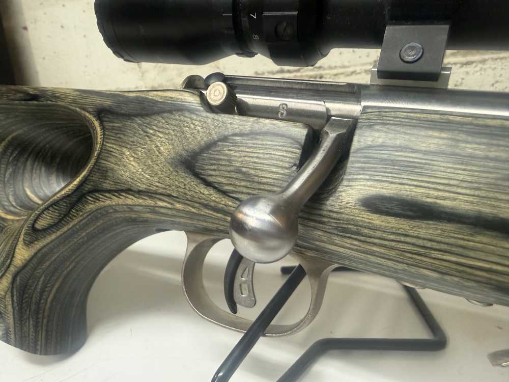 Rare 2005 Savage 93R17 .17HMR Laminate 3-12 Scope-img-13