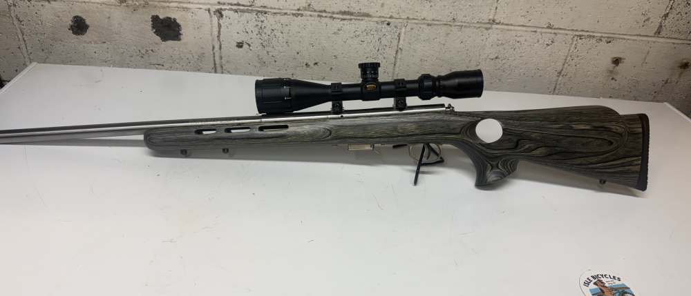 Rare 2005 Savage 93R17 .17HMR Laminate 3-12 Scope-img-1