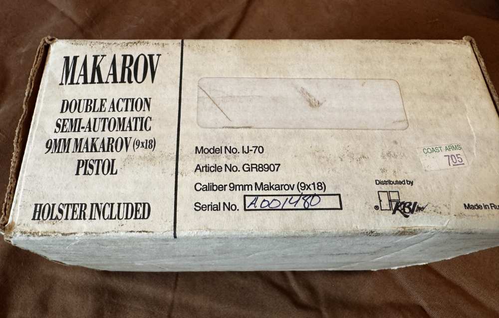 Baikal IJ-70 Russian Makarov 9x18 COMPLETE Box Paperwork 1993 KBI Import-img-3