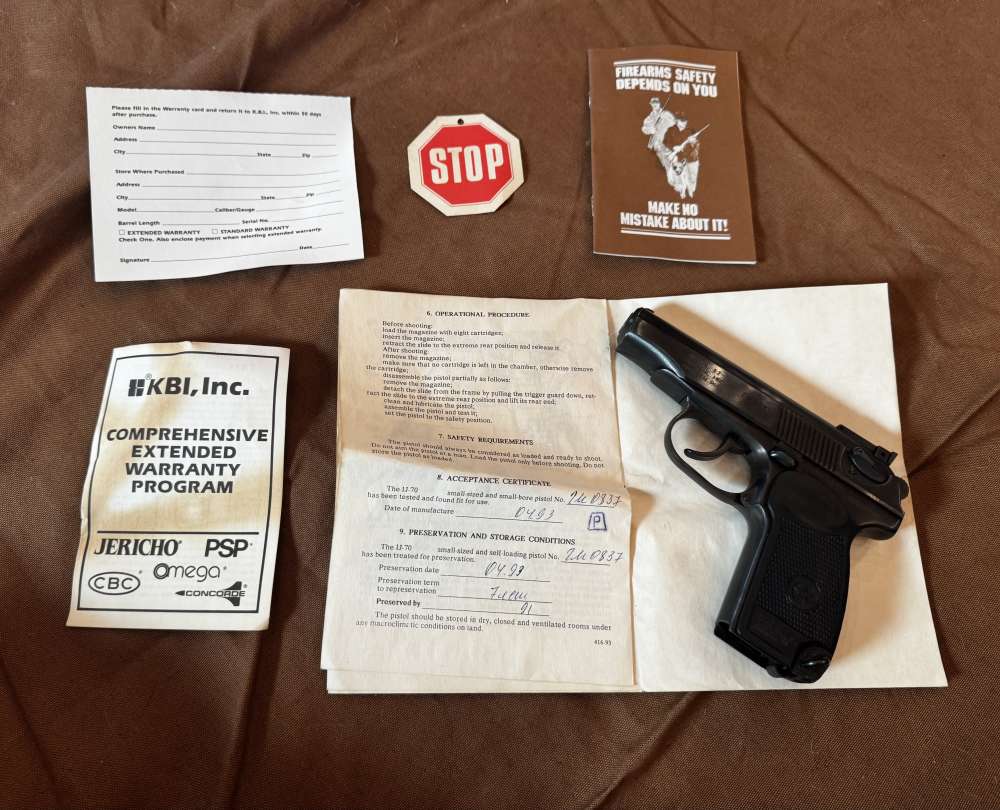 Baikal IJ-70 Russian Makarov 9x18 COMPLETE Box Paperwork 1993 KBI Import-img-5