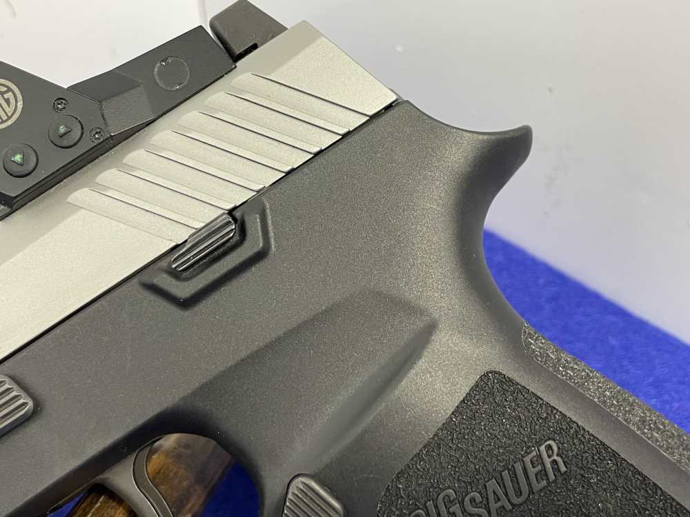 Sig Sauer P320 9mm 5" Stainless *SILENCERCO THREADED BARREL W/ EXTRA FRAME*-img-10