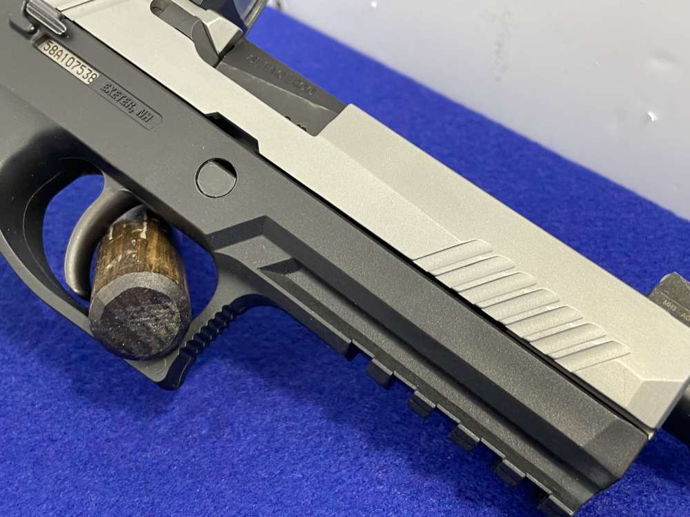 Sig Sauer P320 9mm 5" Stainless *SILENCERCO THREADED BARREL W/ EXTRA FRAME*-img-22