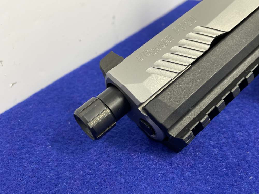 Sig Sauer P320 9mm 5" Stainless *SILENCERCO THREADED BARREL W/ EXTRA FRAME*-img-15