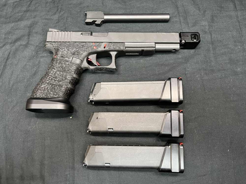 Glock 17L Gen 3 9mm Zev Trigger and Comp 3 Mags Taran Magwell-img-2