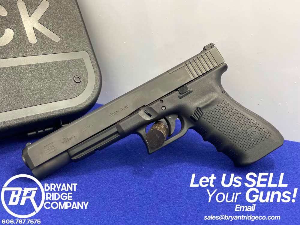 Glock 40 Gen 4 MOS 10MM 6.02" Black *POWERFUL SEMI-AUTO HANDGUN W/PLATES*-img-0