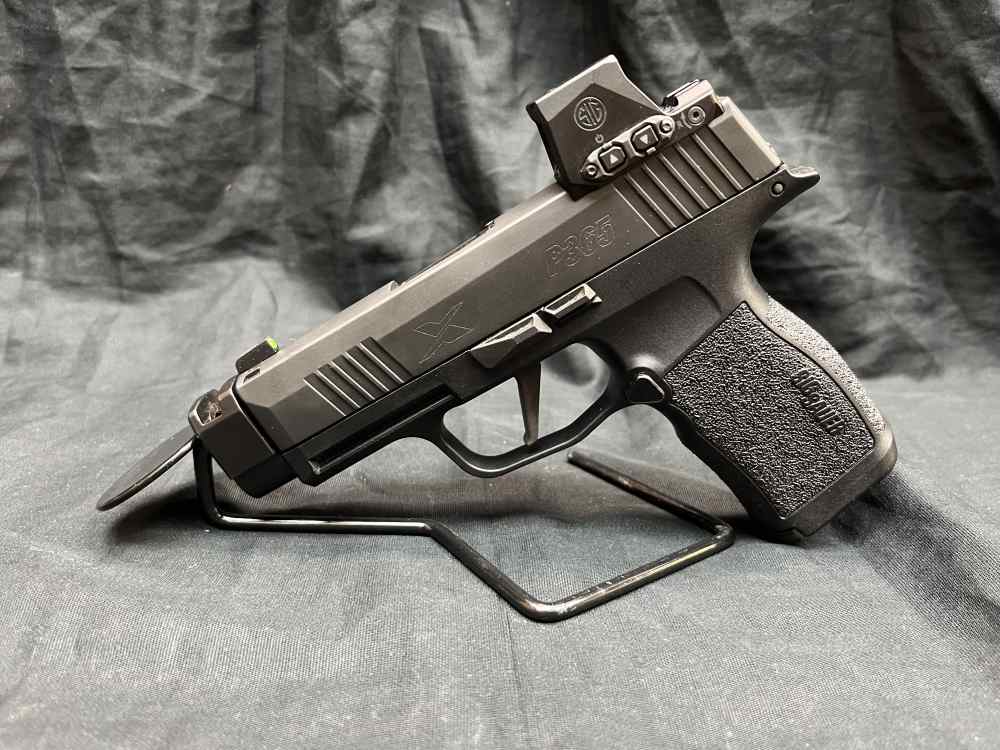 Sig Sauer P365 X Comp 9mm Sig Red Dot Compensator Case 2 Mags -img-4