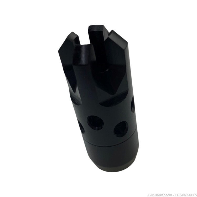 M+M Industries Chaos Muzzle Brake (Long Prongs) 5/8x24 RH Muzzle Device -img-1