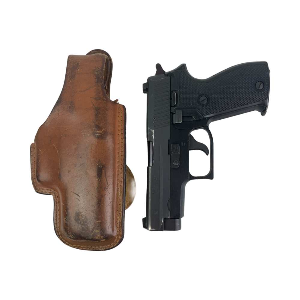 1979 Swiss Zurich Police SIG P225 Pistol 9mm 9x19mm Leather Holster Suisse-img-0