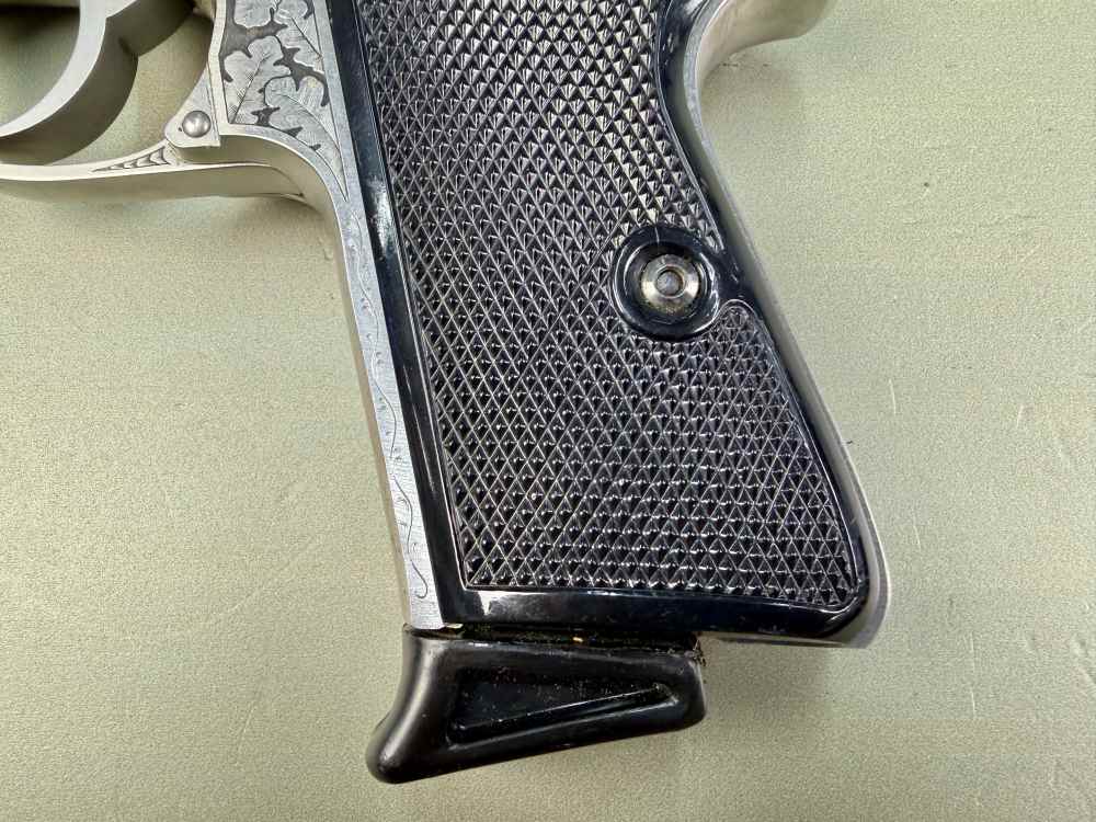 Custom Engraved Walther PPK/S .380 ACP Stainless – Interarms – Case – 1 Mag-img-7