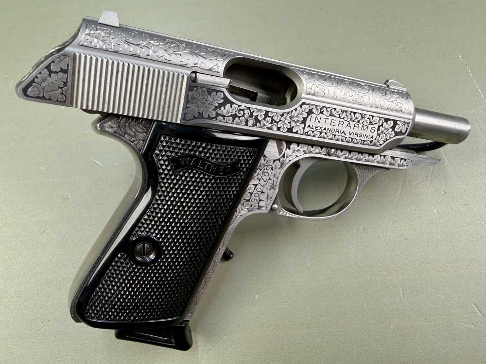 Custom Engraved Walther PPK/S .380 ACP Stainless – Interarms – Case – 1 Mag-img-10