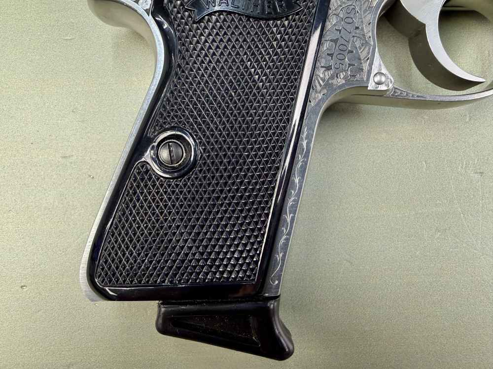 Custom Engraved Walther PPK/S .380 ACP Stainless – Interarms – Case – 1 Mag-img-3