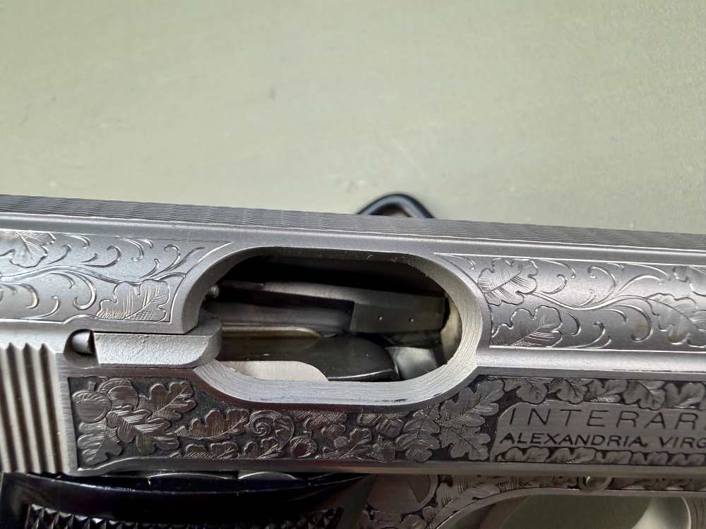 Custom Engraved Walther PPK/S .380 ACP Stainless – Interarms – Case – 1 Mag-img-11