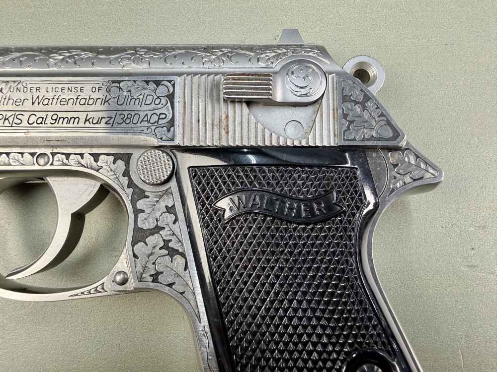 Custom Engraved Walther PPK/S .380 ACP Stainless – Interarms – Case – 1 Mag-img-8