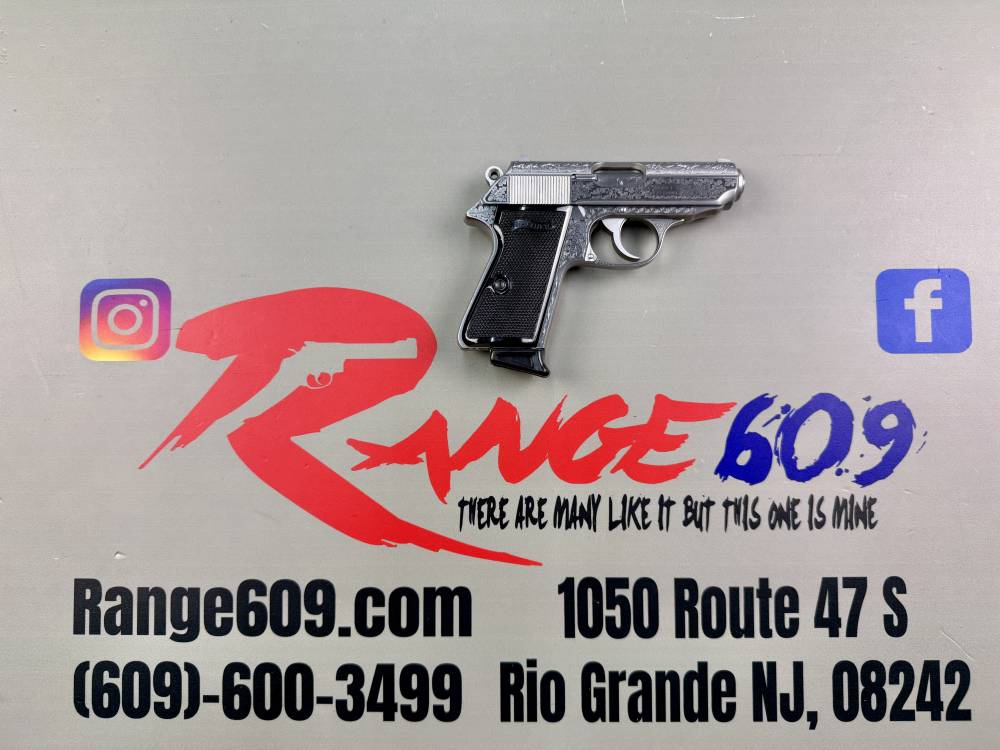 Custom Engraved Walther PPK/S .380 ACP Stainless – Interarms – Case – 1 Mag-img-2