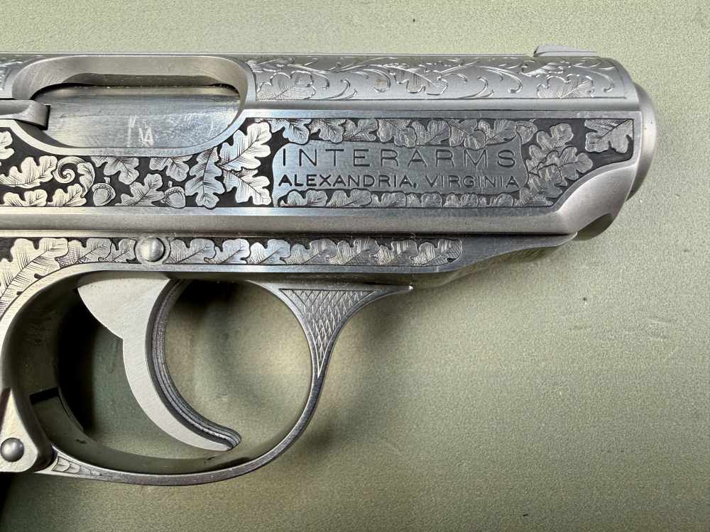 Custom Engraved Walther PPK/S .380 ACP Stainless – Interarms – Case – 1 Mag-img-6