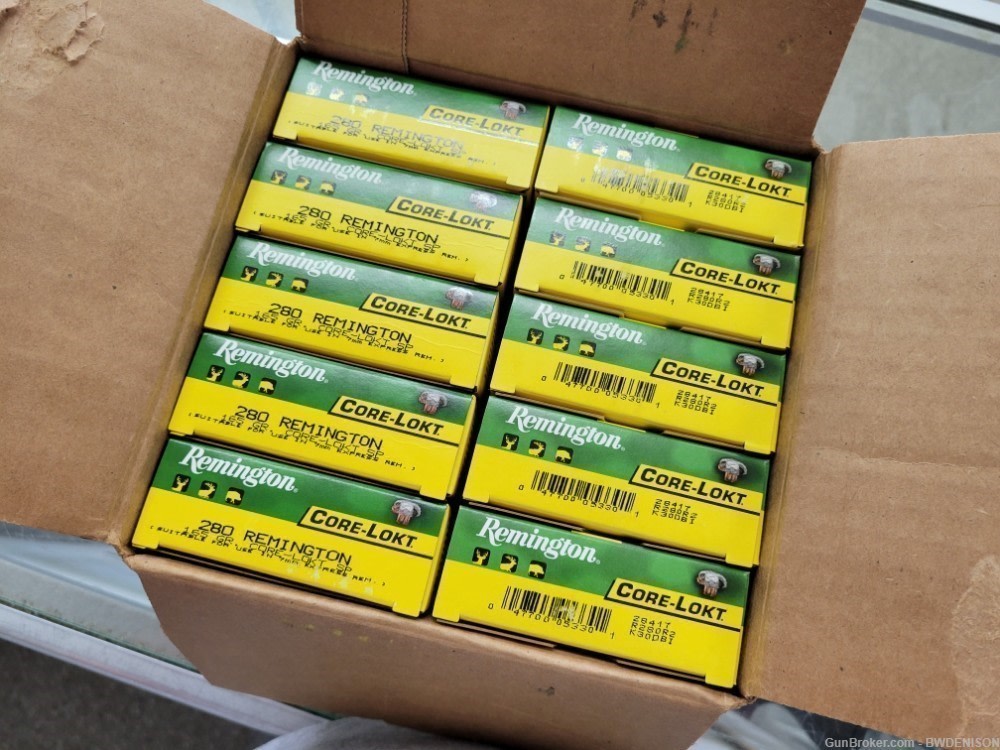 Remington Core-Lokt .280 Rem 165 Grain Soft Point 200 Rounds R280R2-img-0
