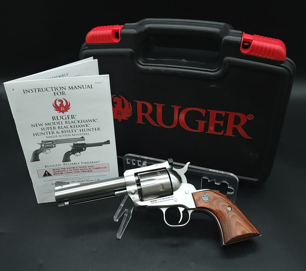 Ruger 00309 New Model Blackhawk 357Mag Stainless SS 357 mag 4.6" Layaway-img-1