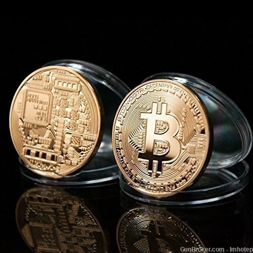 Bitcoin Commemorative Collectible Coin -img-1