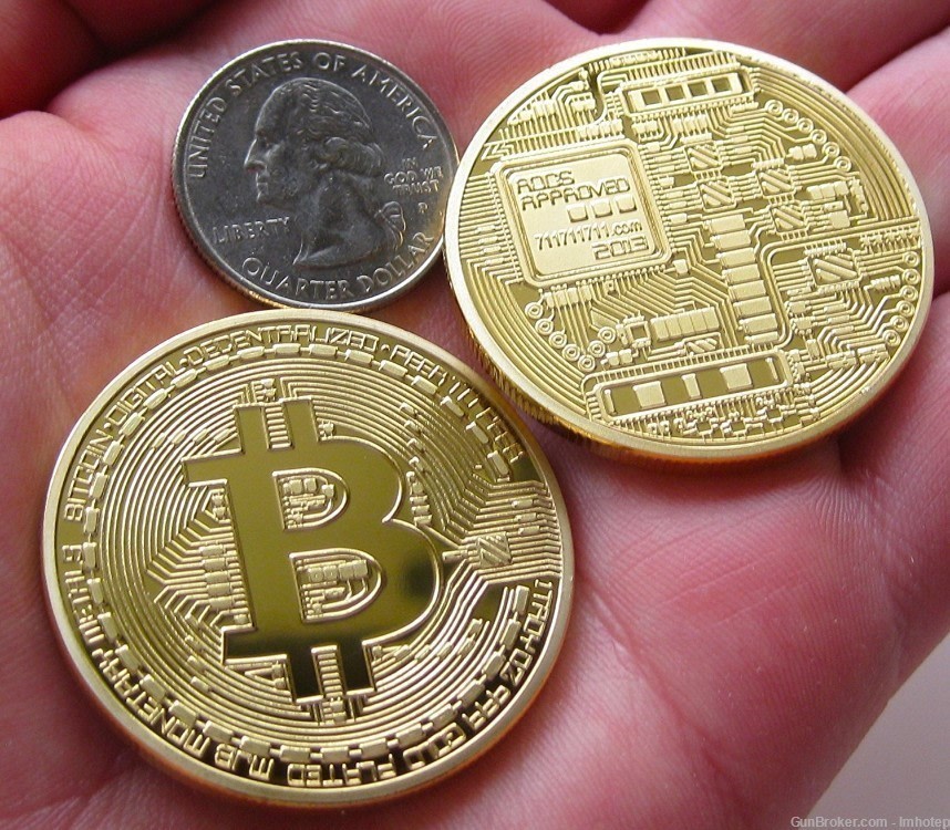 Bitcoin Commemorative Collectible Coin -img-3