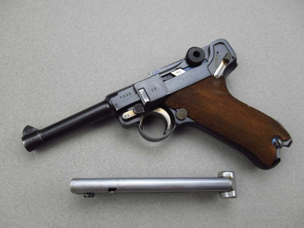Very Nice 1936 S/42 German pre WWII Luger p08 pistol in 9mm Mauser P38-img-0