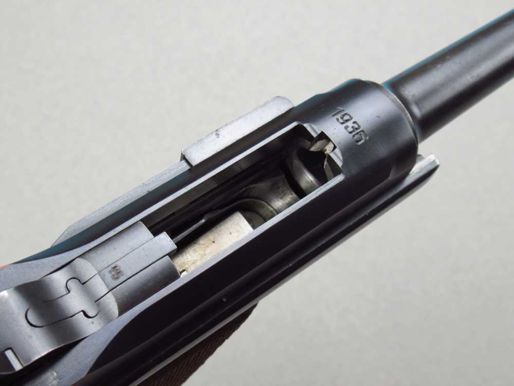 Very Nice 1936 S/42 German pre WWII Luger p08 pistol in 9mm Mauser P38-img-84
