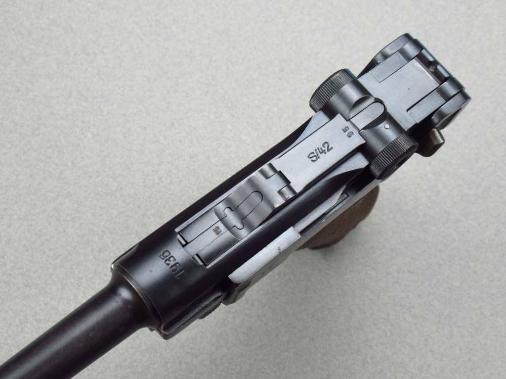 Very Nice 1936 S/42 German pre WWII Luger p08 pistol in 9mm Mauser P38-img-42
