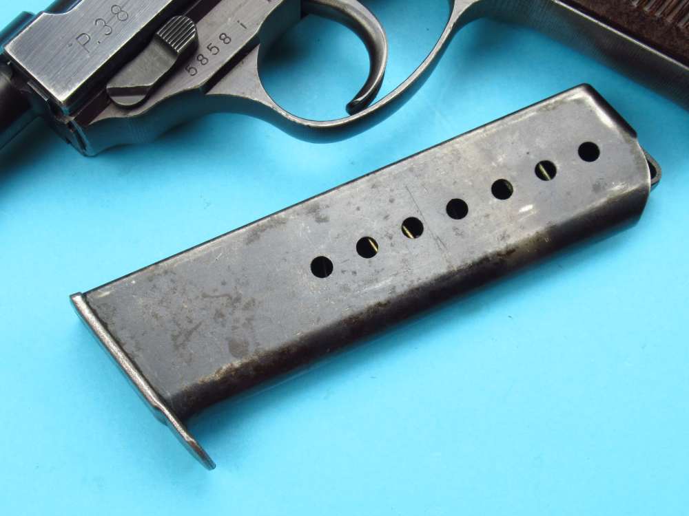 Late 1944 German WWII Walther P38 AC44 9mm Luger Mauser CYQ pistol-img-98